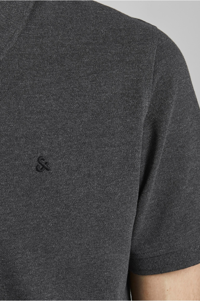 JJEPAULOS POLO SS NOOS 12136668 Dark grey/Tonal/Black